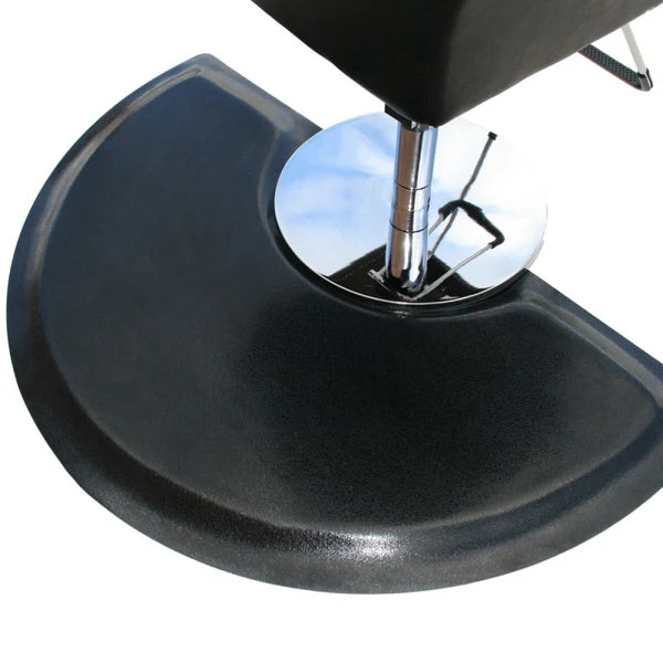 Rhino Anti-Fatigue Salon Barber Chair Mat Semi-Circle with Round Cut-Out