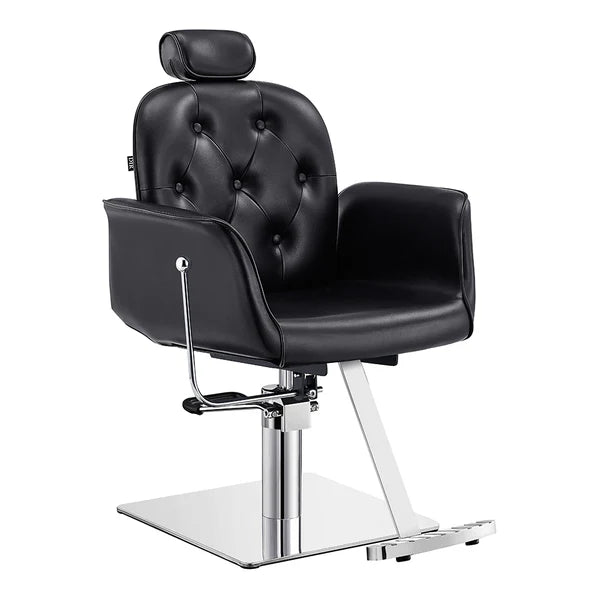 Noir Reclining Hydraulic Salon Chair