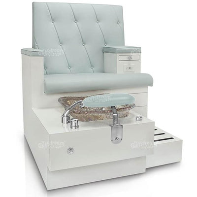 Vienna Single Pedicure Bench is UL certified and made to order. Passes all US local registrations. Made to order from Gulfstream in Canada. Allow 4-8 weeks build time. No wholesale pricing. Ships only USA and Canada. Order yours through Beauty Spa Expo.