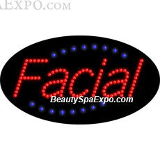 Oval Facial LED Sign