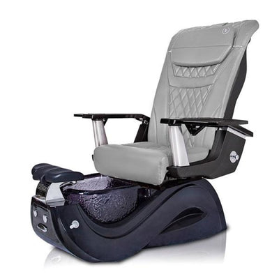 Gossip BLACK Pedicure Chair with Gray T-Timeless Seat