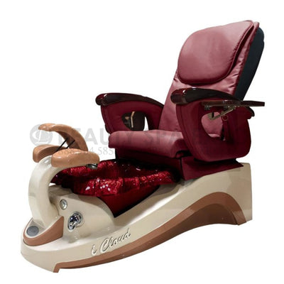 The iCloud pedicure chair offers many versatile features to please your clients, and it is also easy for your technicians to operate. With its highly reliable full function massage and fine quality ultraleather acetone-resistant upholstery, this chair will relieve stress all over for your clients.
