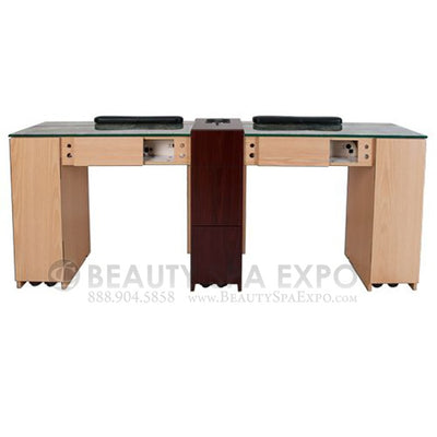 Ion Double Nail Table with Hi-Power LED Lights