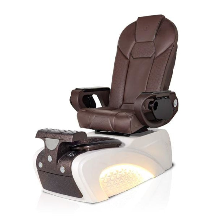 Milan CHOCOLATE Pedicure Chair, Thone Chocolate Seat