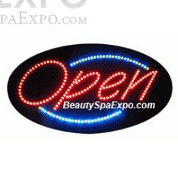 Open Oval LED Sign