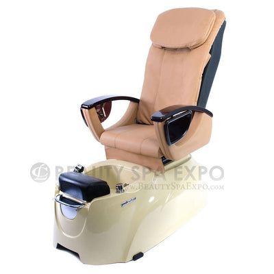 Water Joy Pedicure Chair. Cream Seat Color & Cream Base Color