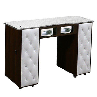 DECO cherry nail tables are very stylish. Choose DECO Collection nail furniture for your love of solid colors. Ships from the USA, DECO can be yours with bulk pricing. Pallet shipping with reception desks 2 pallets. Call for information.
