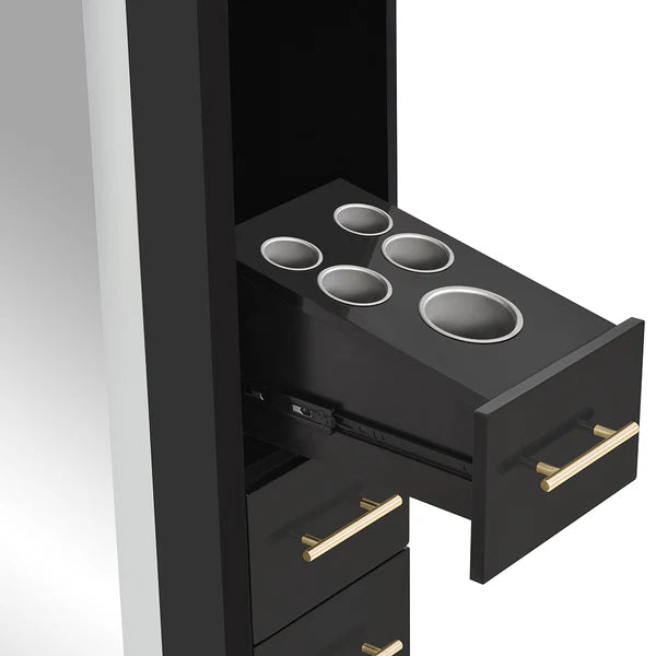 Adonis Single LED Lighted Salon Styling Station