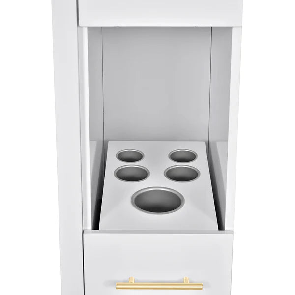 Adonis Single LED Lighted Salon Styling Station