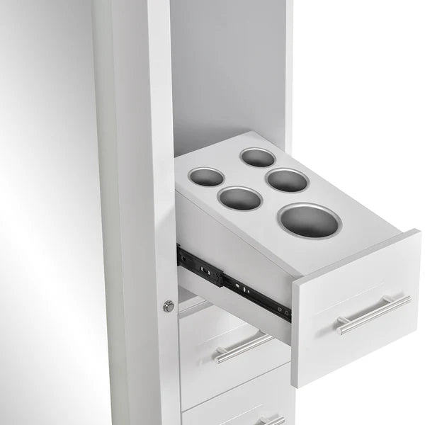 Adonis Single LED Lighted Salon Styling Station