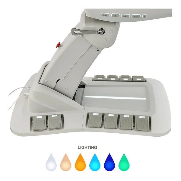 Geneva 4-Motors Exam Table with Stirrups - OB GYN Gynecology
