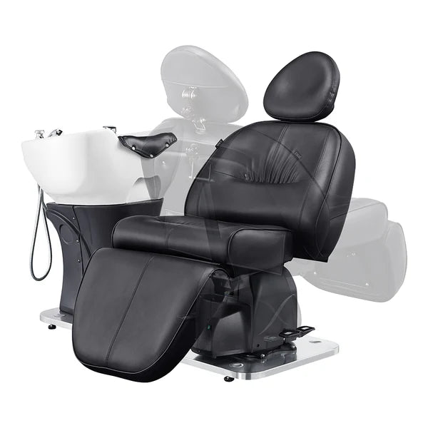 Maximus Spa Salon Reclining Shampoo Bed with Rotating Seat
