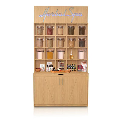 Herbal Salon Display Cabinet