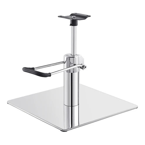 Salon Chair Hydraulic Pump and Square Base Set - Chrome