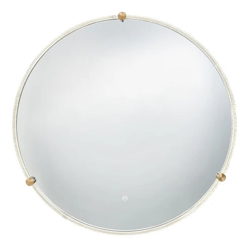 Twinkle LED Lighted Round Salon Mirror