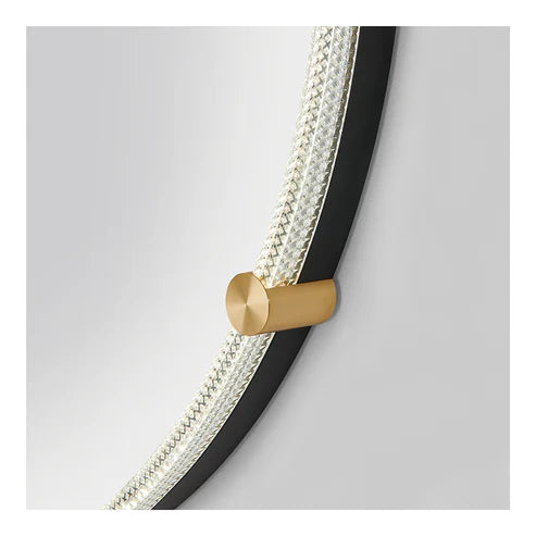 Twinkle LED Lighted Round Salon Mirror