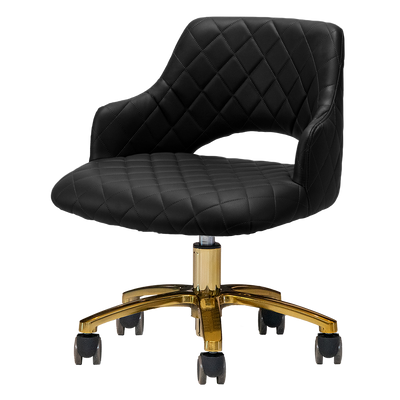 Gem Gold Edition Pedicure Technician Stool
