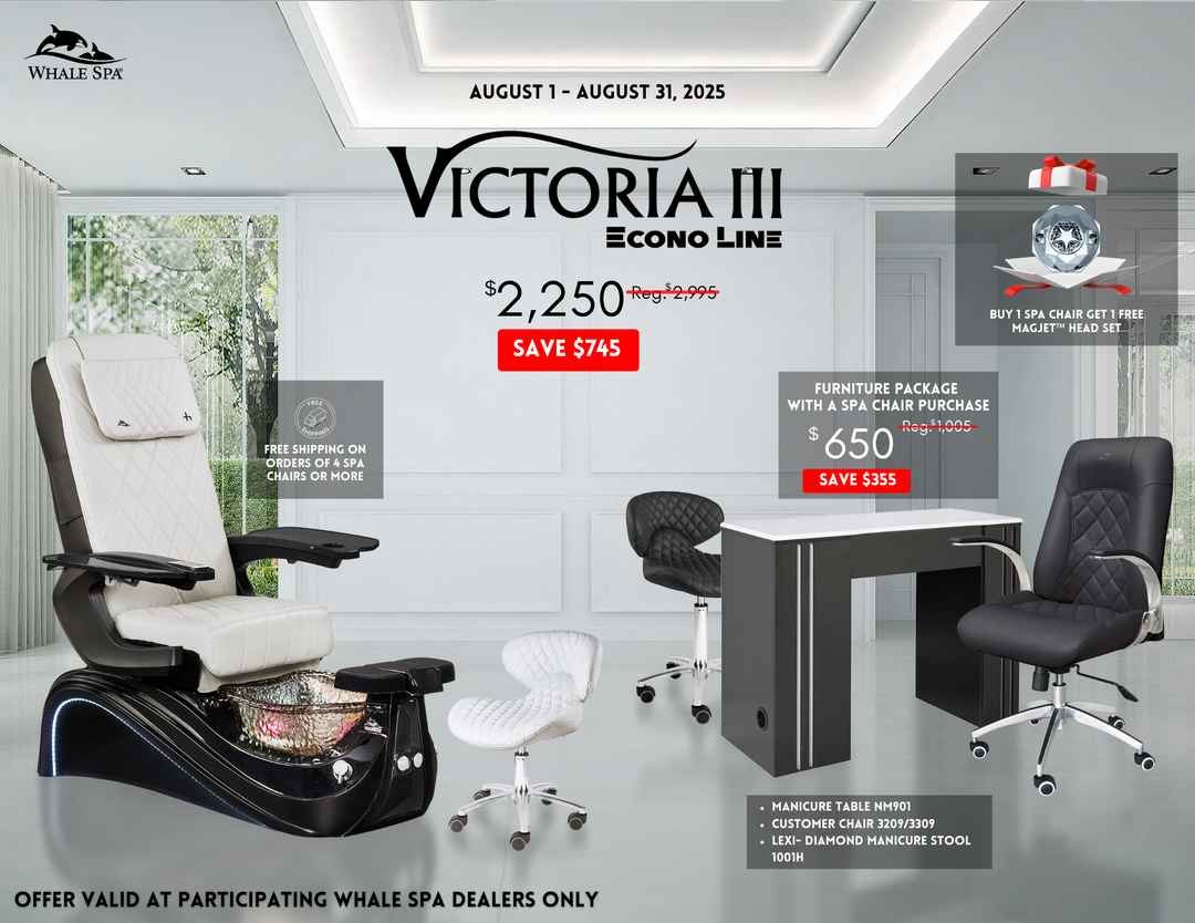 Victoria III Pedicure Chair Package Deal