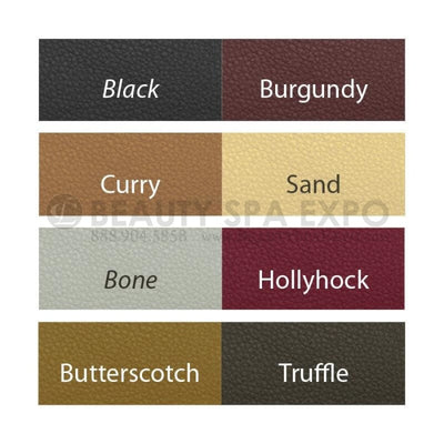 Paris Single Pedicure Bench. Upholstery Color Options