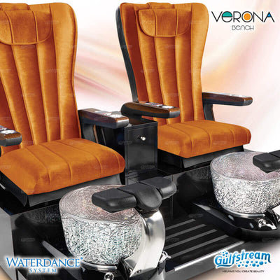 Verona Double Pedicure Bench