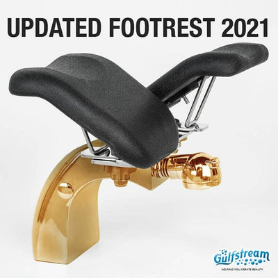 Monaco Pedicure Chair. Gold Footrest Upgrade
