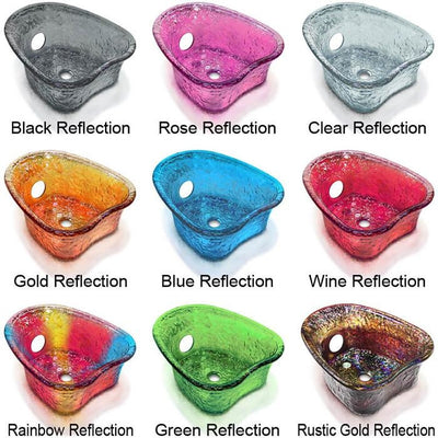 Paris Double Pedicure Bench. HeartShape Glass Bowl Color Options