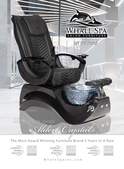 Alden Crystal Pedicure Chair