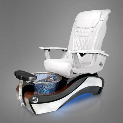 New Beginning RICH-WOOD Pedicure Chair. Prestige White Seat
