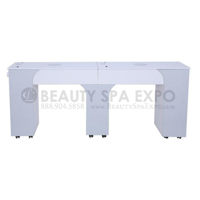 Milan Double Nail Table w/ Vent Pipe