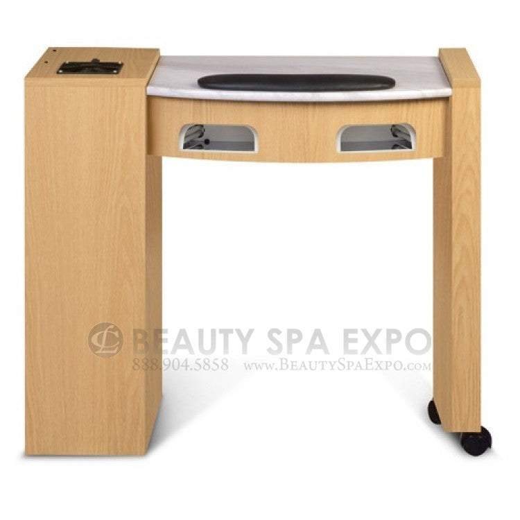 Classic Space Saver Nail Table with UV Gel Lights