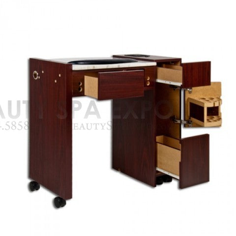 Classic Space Saver Nail Table with UV Gel Lights