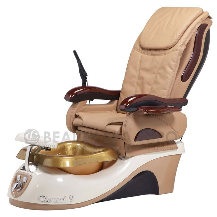 Cloud 9 Pedicure Chair. Offers versatile features to comfort your clients and is easy for your technician to operate.