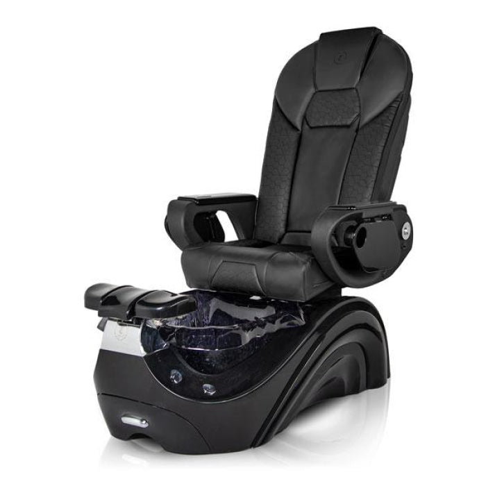 Dolphin BLACK Pedicure Chair Throne Black Seat 