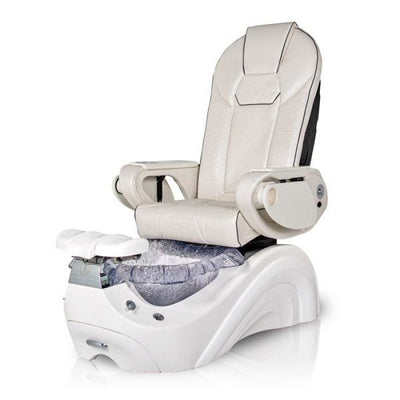 Dolphin WHITE Pedicure Chair, White Seat 