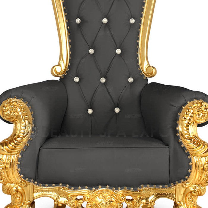 Queen Pedicure Chair. Gold Frame