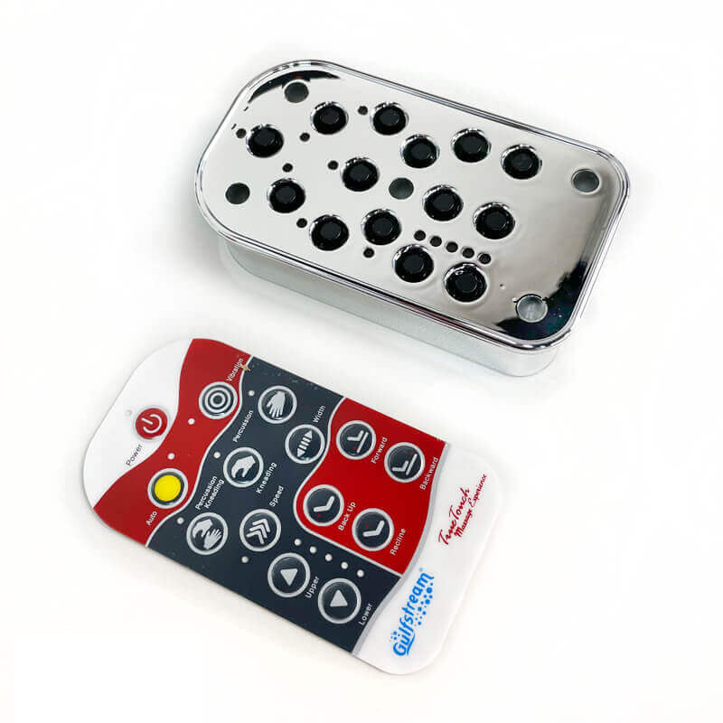 Gs8807-01 – 9621 Remote Control is easy to replace.  Peel off the silicone sticker.  Wiggle the remote control out of the armrest.  Unplug the wire.  