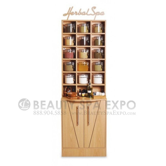 Mini Herbal Salon Display Cabinet
