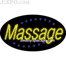 Oval Massage LED Sign