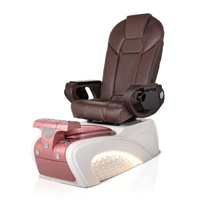 Milan ROSE Pedicure Chair. Throne Chocolate Seat
