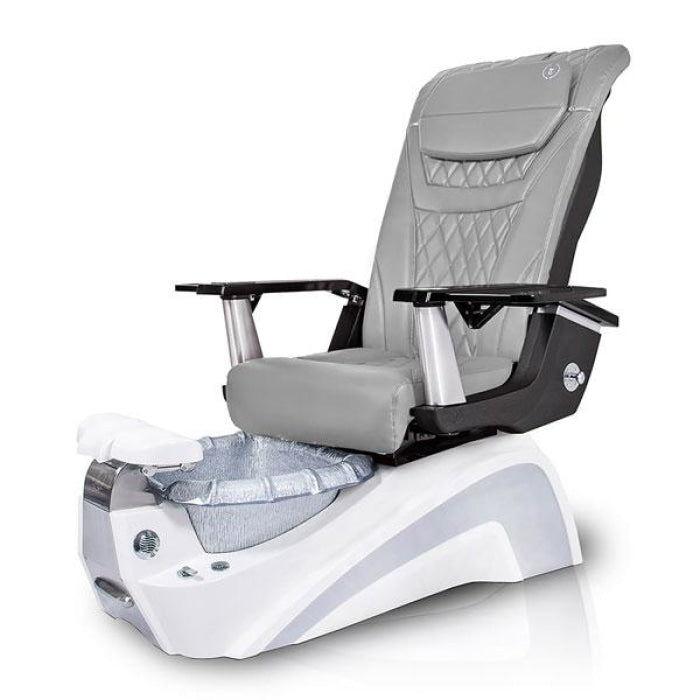Murano SILVER Pedicure Chair. T Timeless Gray Seat 