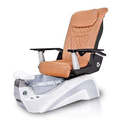 Murano SILVER Pedicure Chair. T Timeless Mocha Seat 