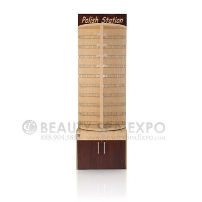 Deluxe Wooden Rotary Polish Stand Rack