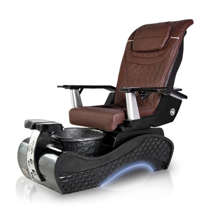 New Beginning 3D-BLACK-SWAN Pedicure Chair. T Timeless Chocolate Seat