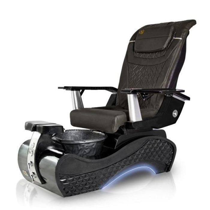 New Beginning 3D-BLACK-SWAN Pedicure Chair. T Timeless Black Seat
