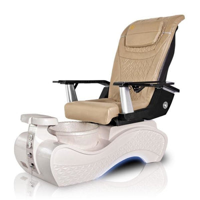 New Beginning 3D-SNOW-WHITE Pedicure Chair With T Timeless Cream Seat
