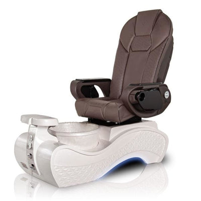 New Beginning 3D-SNOW-WHITE Pedicure Chair With Throne Chocolate Seat