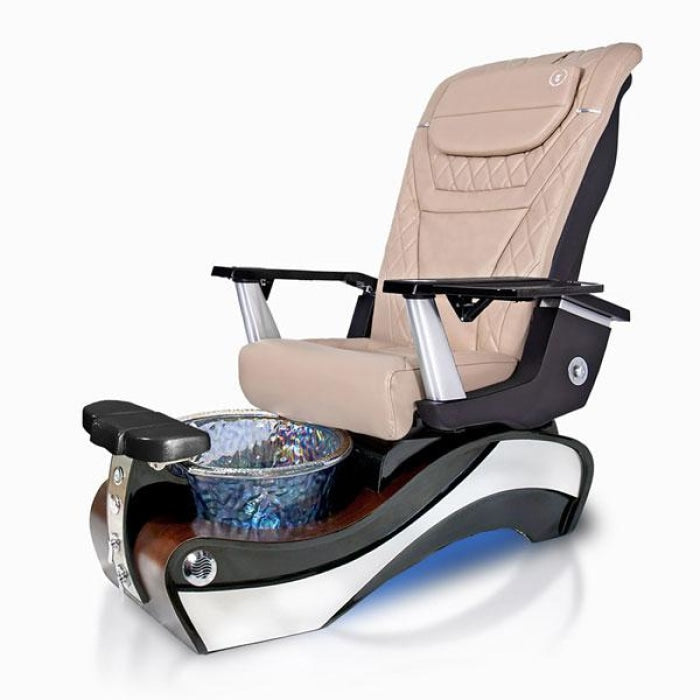 New Beginning RICH-WOOD Pedicure Chair. T Timeless Cream Seat