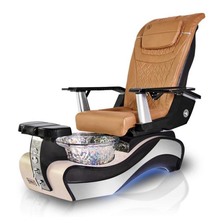 New Beginning LIMEWOOD Pedicure Chair. T Timeless Mocha Seat 