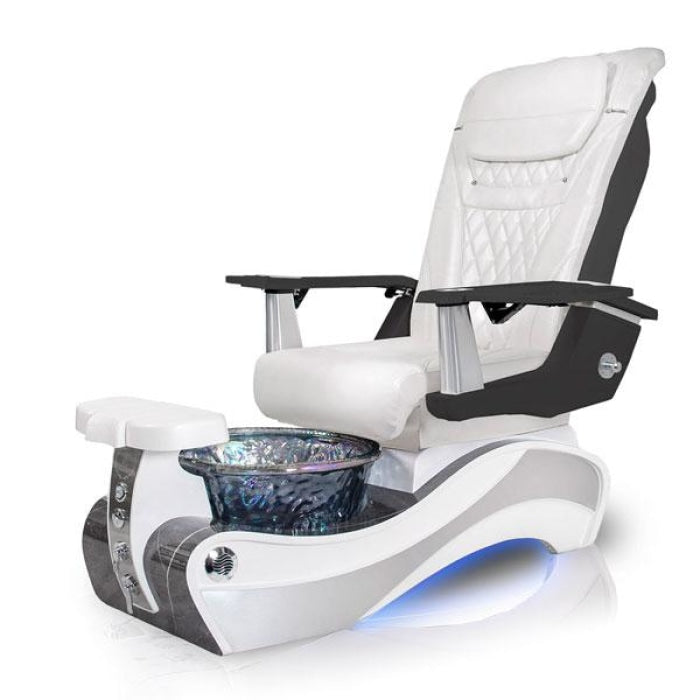 New Beginning GREY-MARBLE Pedicure Chair. T Timeless White Chair 