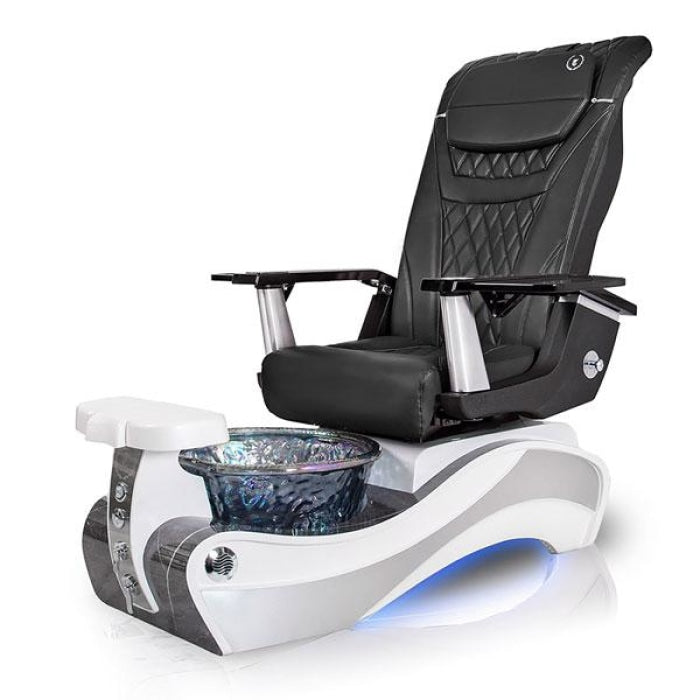 New Beginning GREY-MARBLE Pedicure Chair. T Timeless Black Chair 